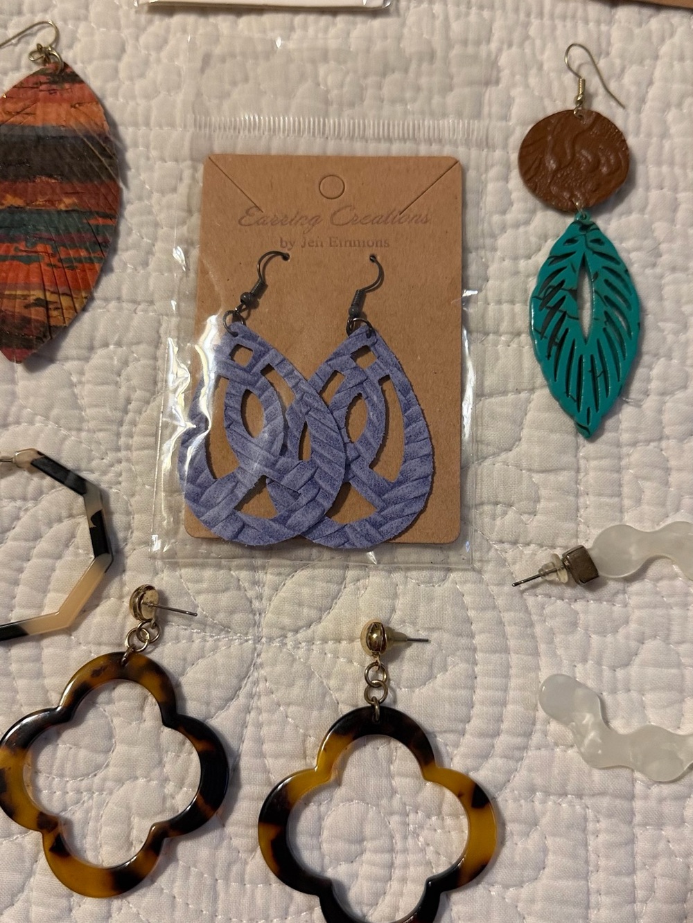 Assorted Women's Mixed Color Earrings Collection - Multi-Color Styles - Picture 4 of 4